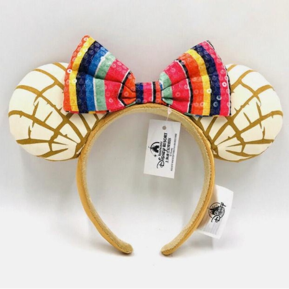 NEW Minnie Mouse Concha Ears Exclusive Disney Minnie Mouse Ears with Bow